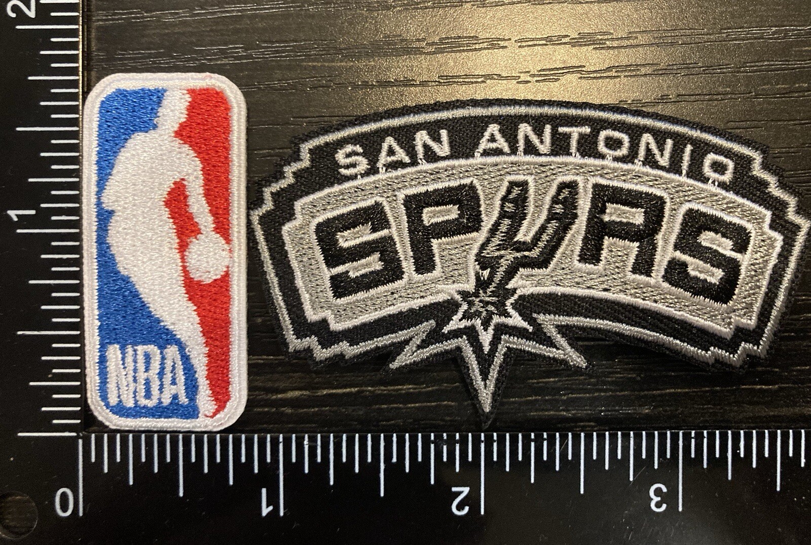 SAN ANTONIO SPURS PLUS NBA LOGO IRON ON EMBROIDERED PATCHES BASKETBALL