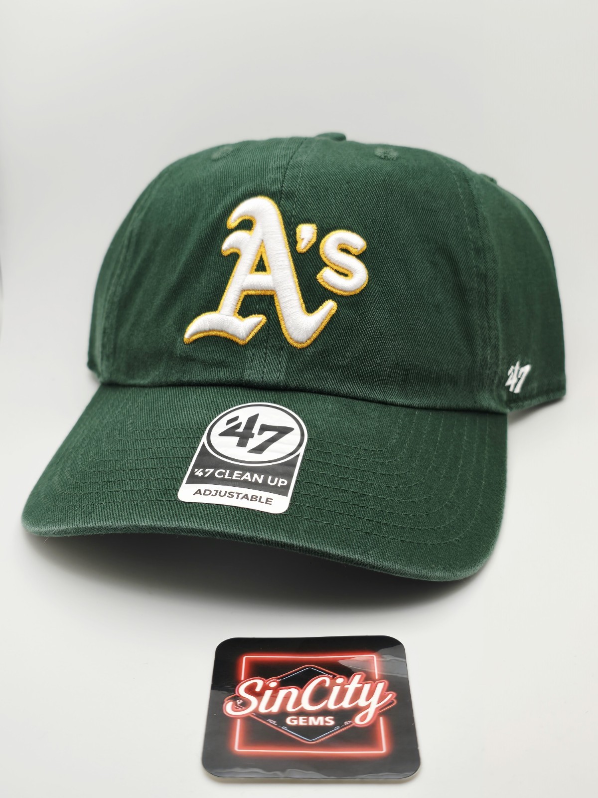 Oakland Athletics A’s ’47 Brand Kelly Green Clean Up Adjustable Baseball Hat Cap