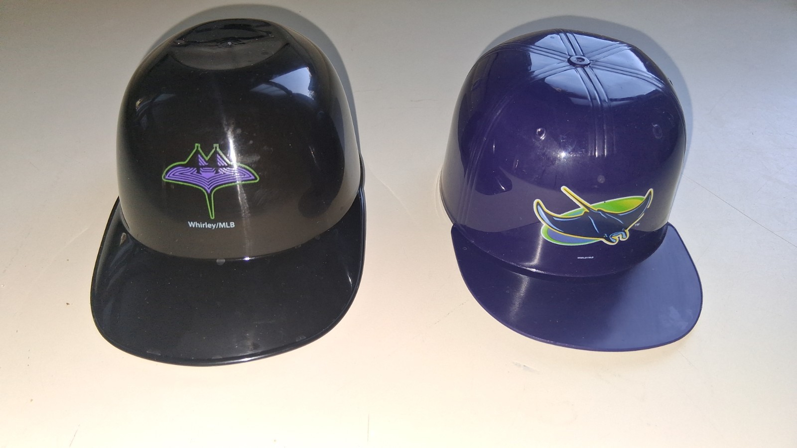 (2) Tampa Bay Rays ICE CREAM SUNDAE HELMET Mini Helmet Snack Bowl City Connect