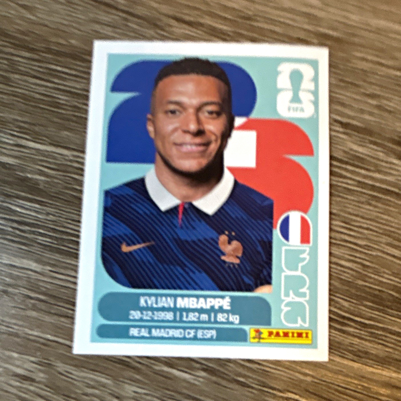 Panini FIFA World Cup 2026 Kylian Mbappé France Player Portrait Sticker FRA 20