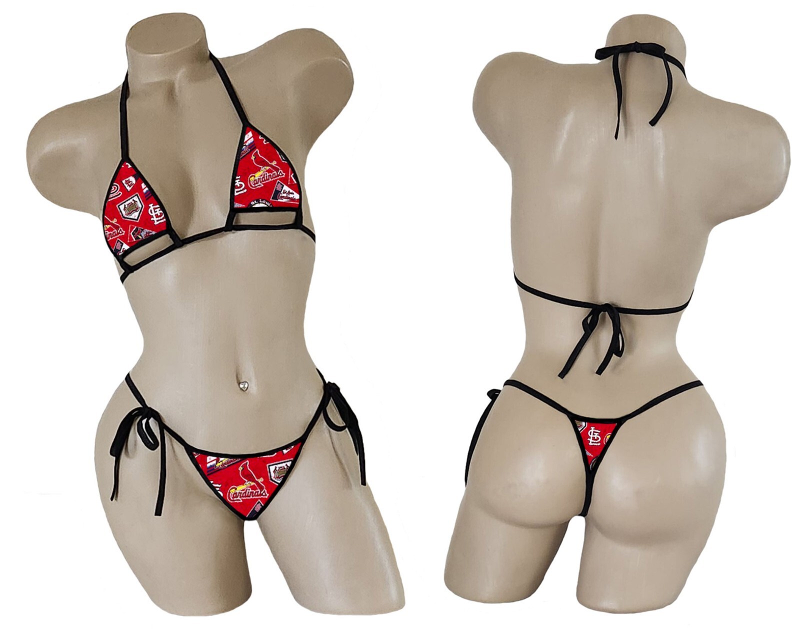 St Louis Cardinals MICRO Bikini – ONE SIZE – Please Read Desc! – Made to Order
