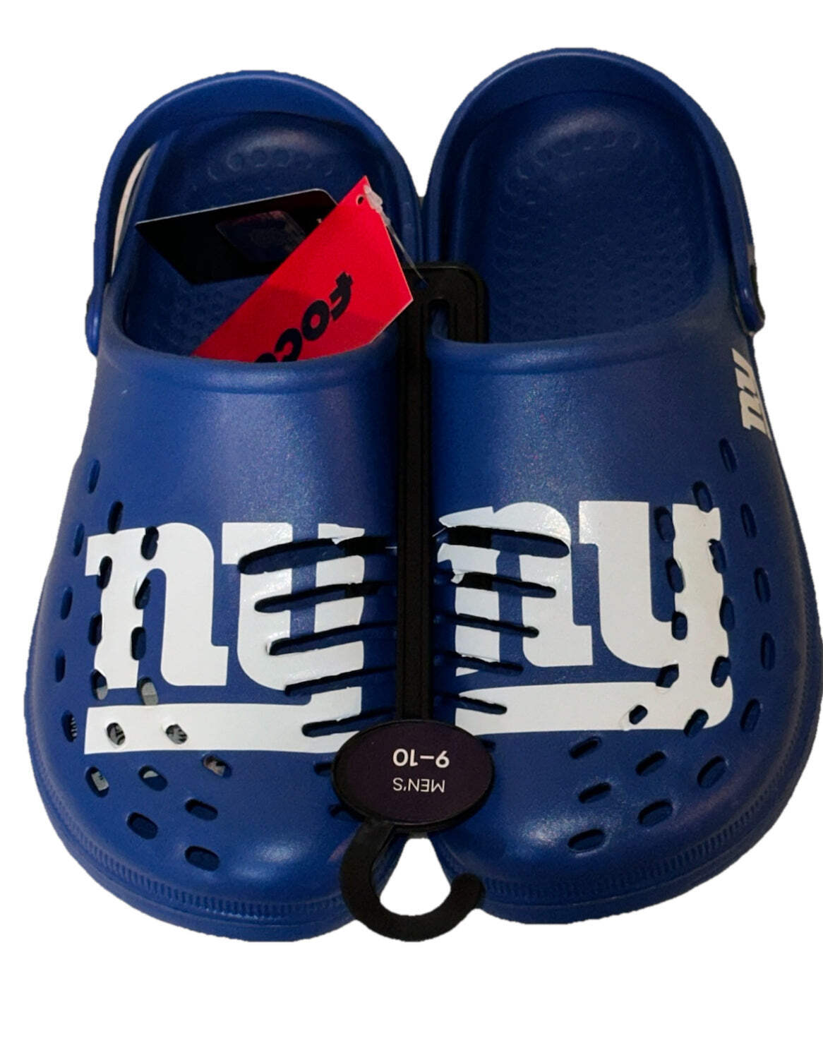 New York Giants FOCO Brand Blue Men’s Big Logo Solid Clog With Strap