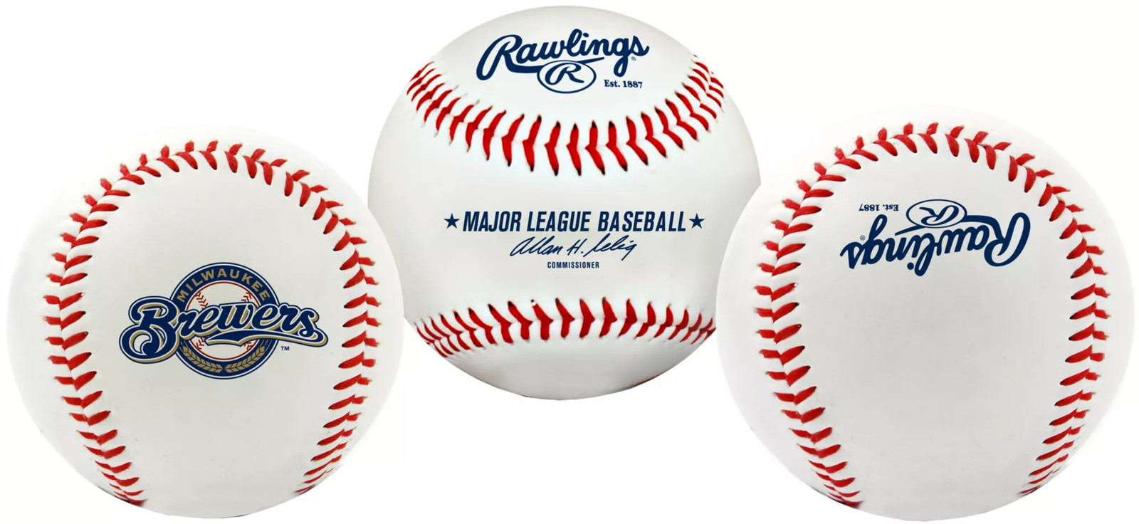 Milwaukee Brewers Rawlings “The Original” Team Logo Baseball