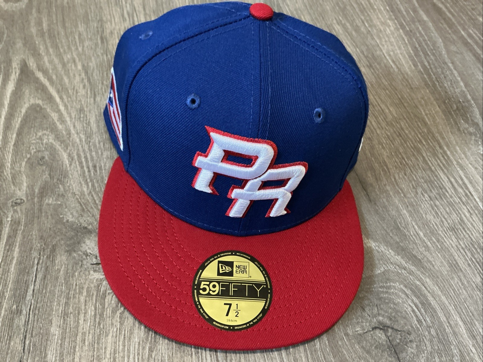 New Era Puerto Rico World Baseball Classic Hat Blue Men’s Size: 7 1/2 59FIFTY