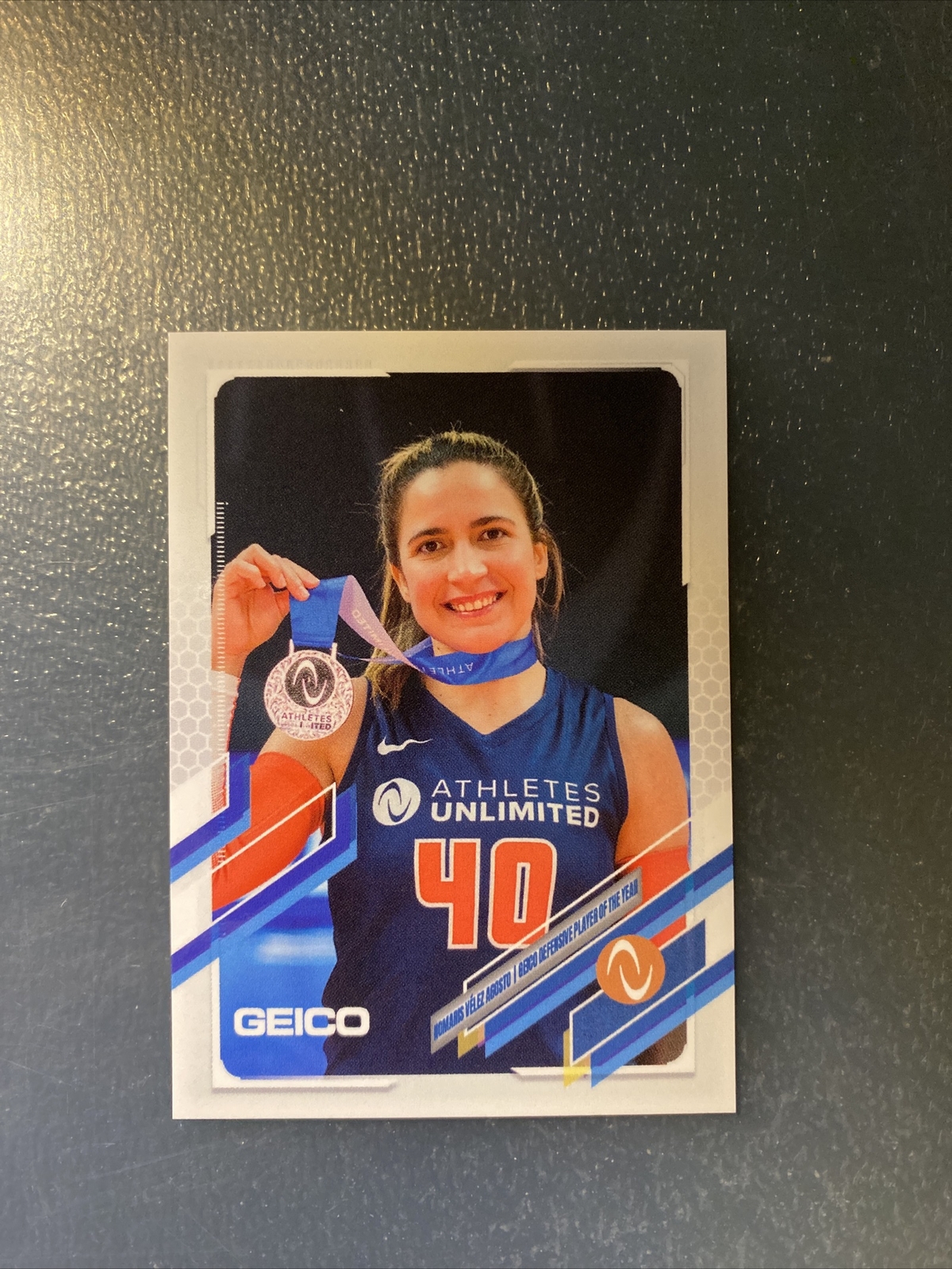 2021 Topps On Demand Athletes Unlimited CHAMPIONSHIP card NOMARIS VELEZ AGOSTO
