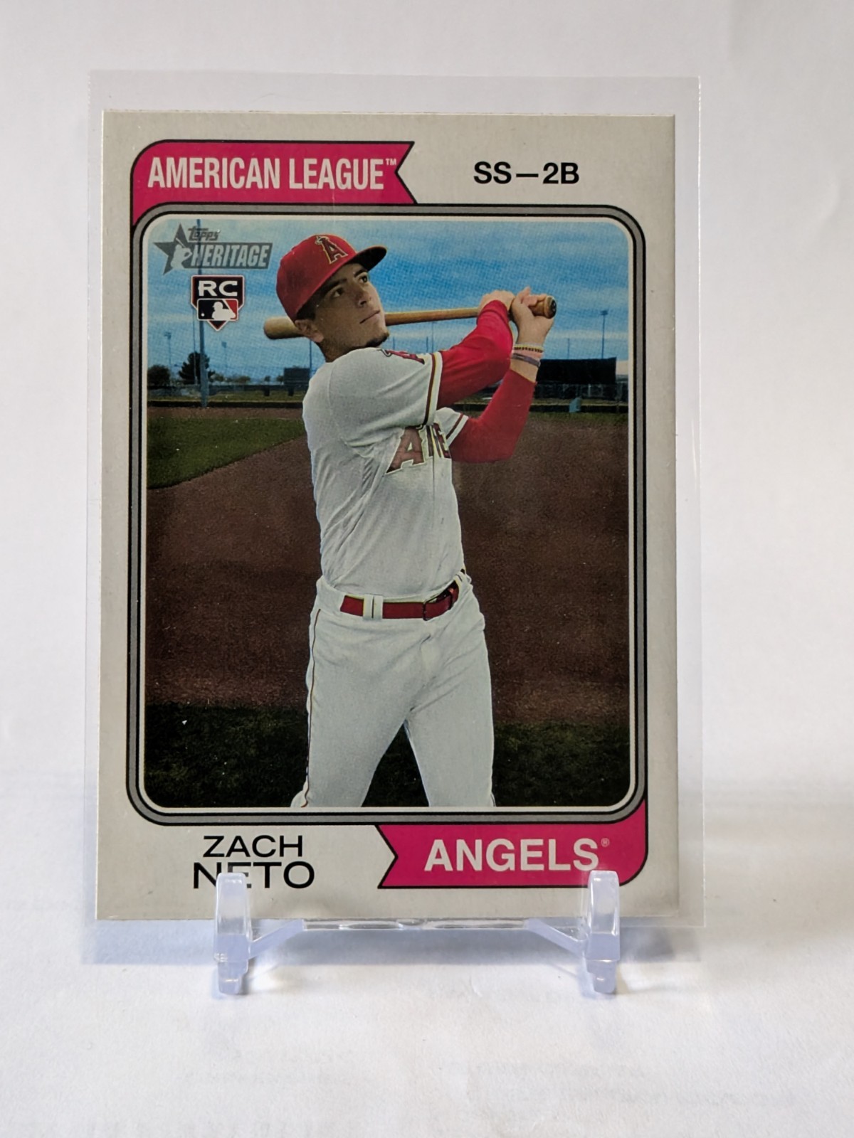 Zach Neto 2023 Topps Heritage RC #700 Angels