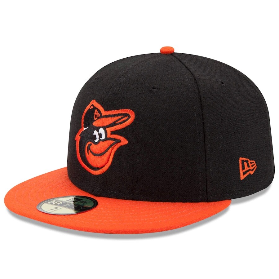 Baltimore Orioles New Era Road Authentic On-Field 59FIFTY Fitted Hat