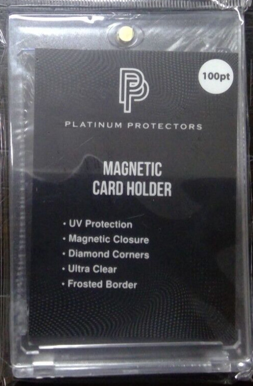 Platinum Protectors Magnetic Card Holder 100pt 5 Pack for Thick Cards