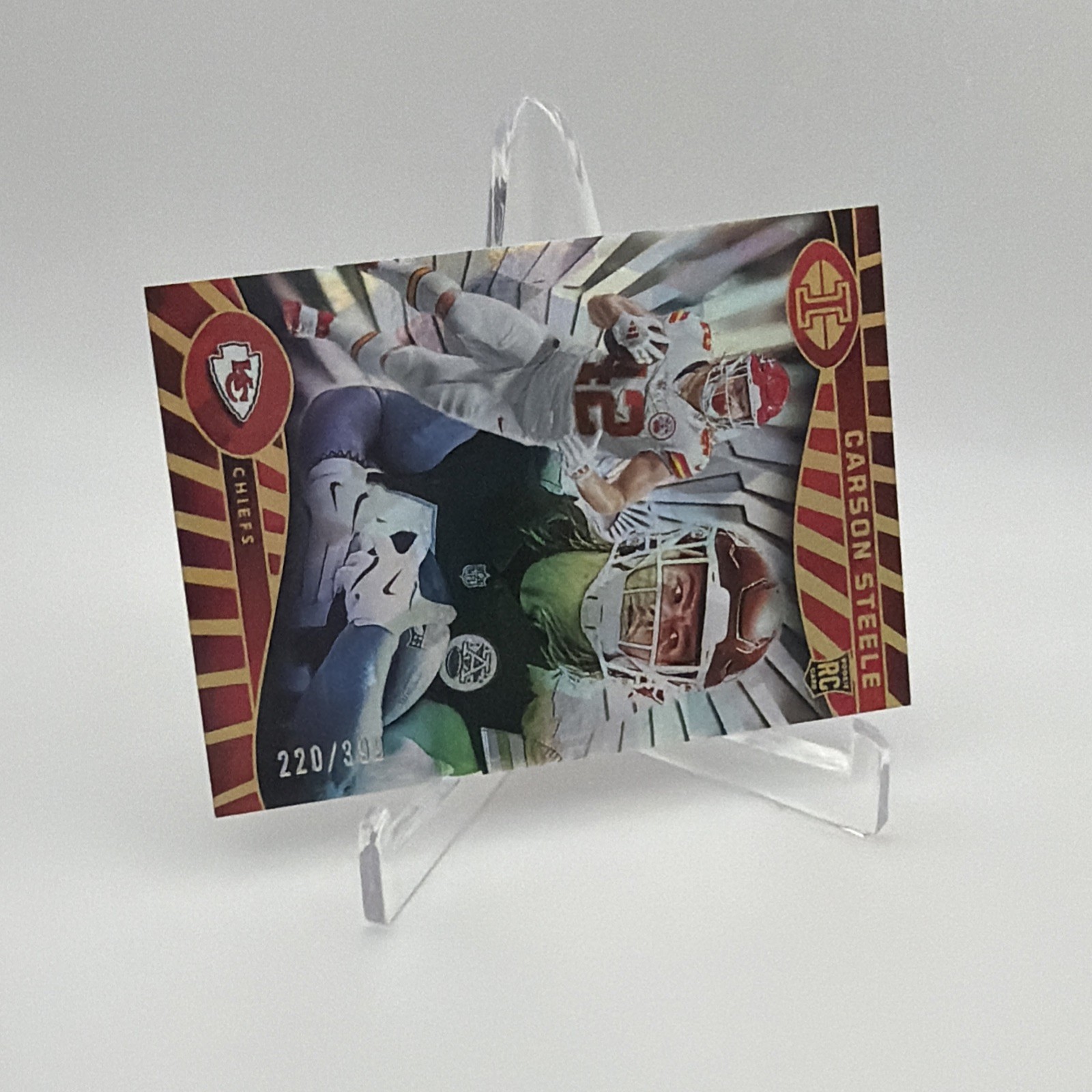 2024 Panini Illusions – Carson Steele #44 Trophy Collection Cubic /399 (RC)