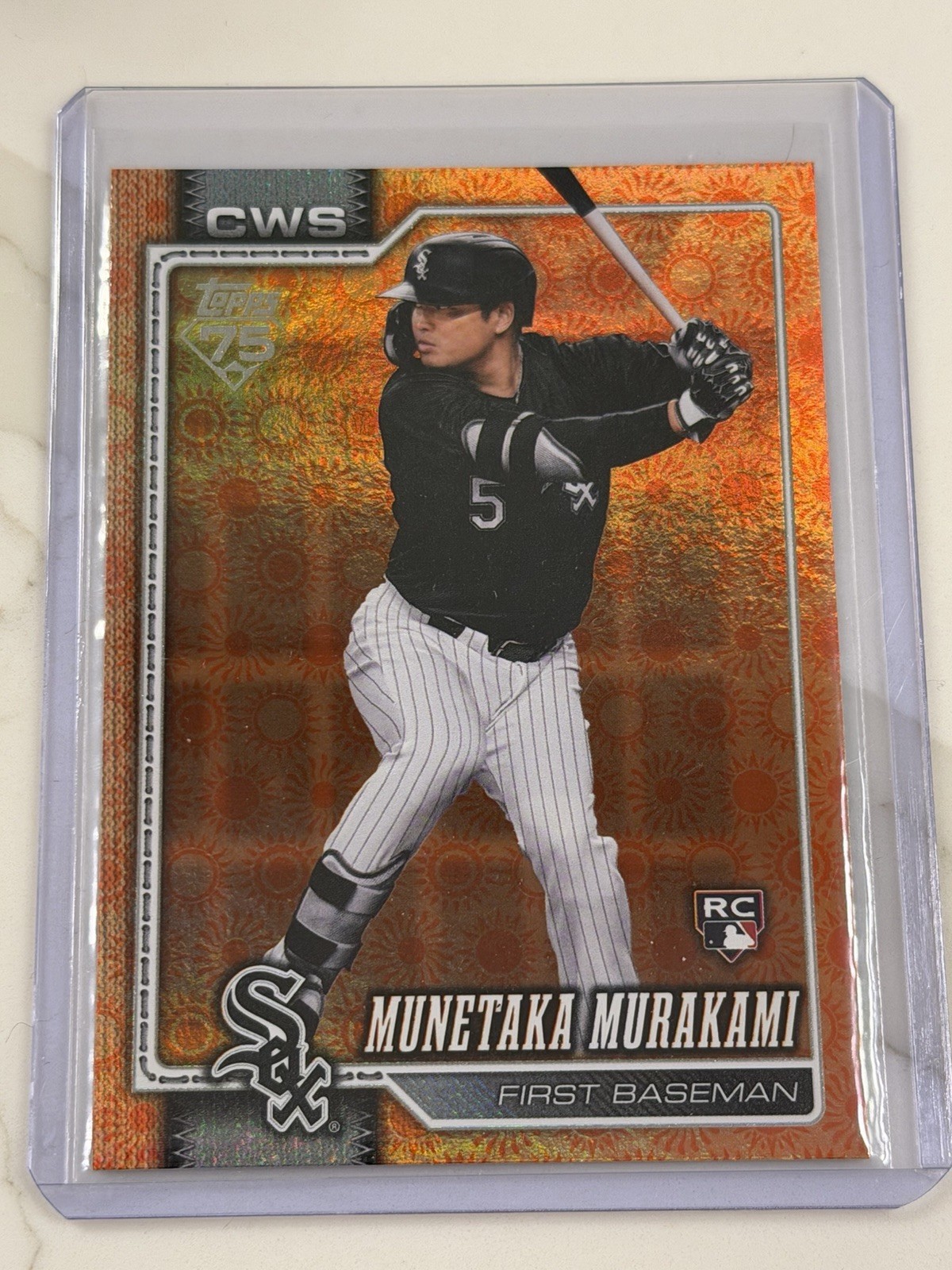 Munetaka Murakami #503 2026 Topps Series 2 RC Sun Foil White Sox Rookie Parallel