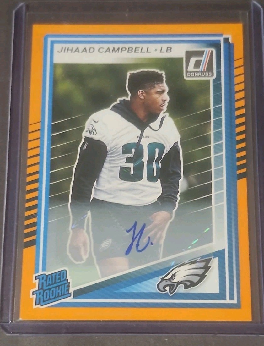 2025 Panini Donruss – Rated Rookie Jihaad Campbell #343 Orange Autographs…