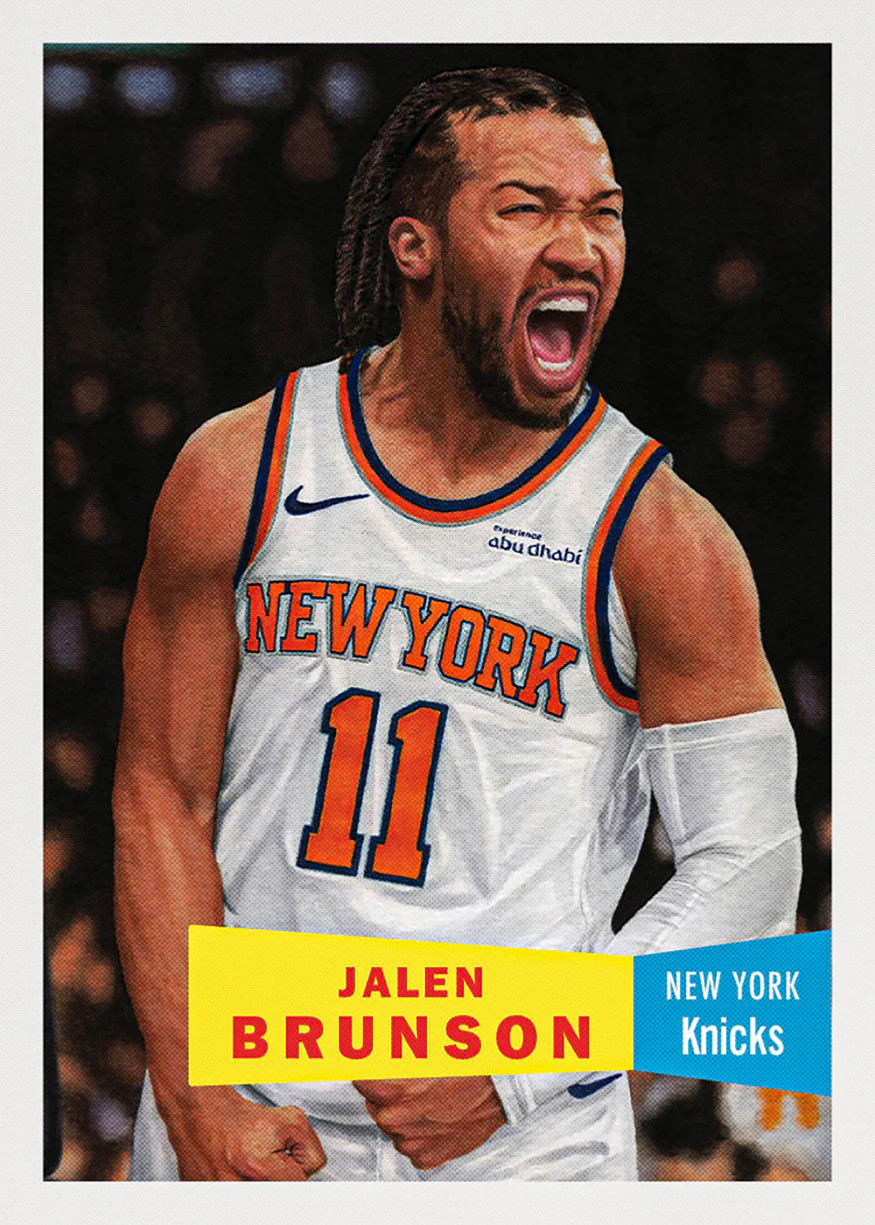 2025 Topps Living Set Basketball Card 2 Jalen Brunson – 25 Cents Shipping!