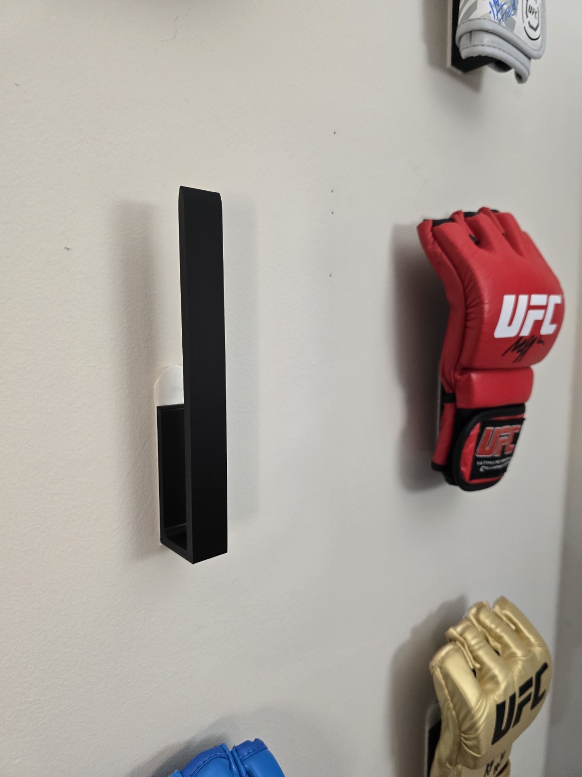 Glove Wall Mount | Damage-Free No Drilling For MMA Signed Autographed Gloves