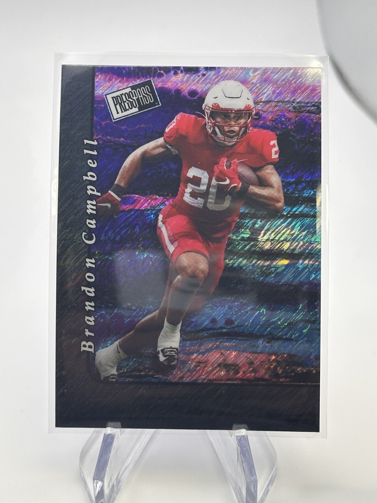 BRANDON CAMPBELL 2024 PRESS PASS BLACK SHIMMER NON-AUTO /6 UMASS