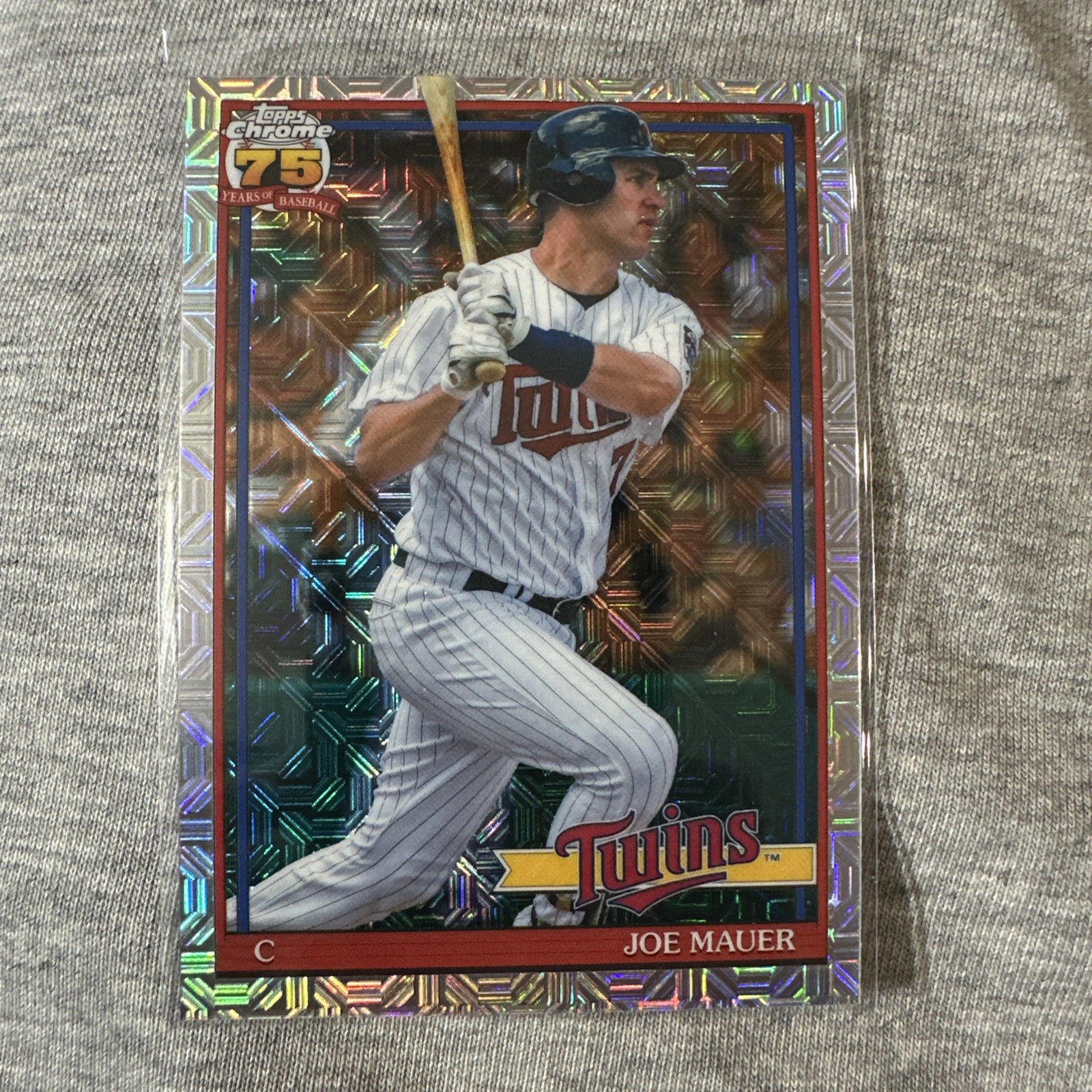 2026 Topps Series 2 JOE MAUER Chrome Silver Pack Mojo #91ASC-42