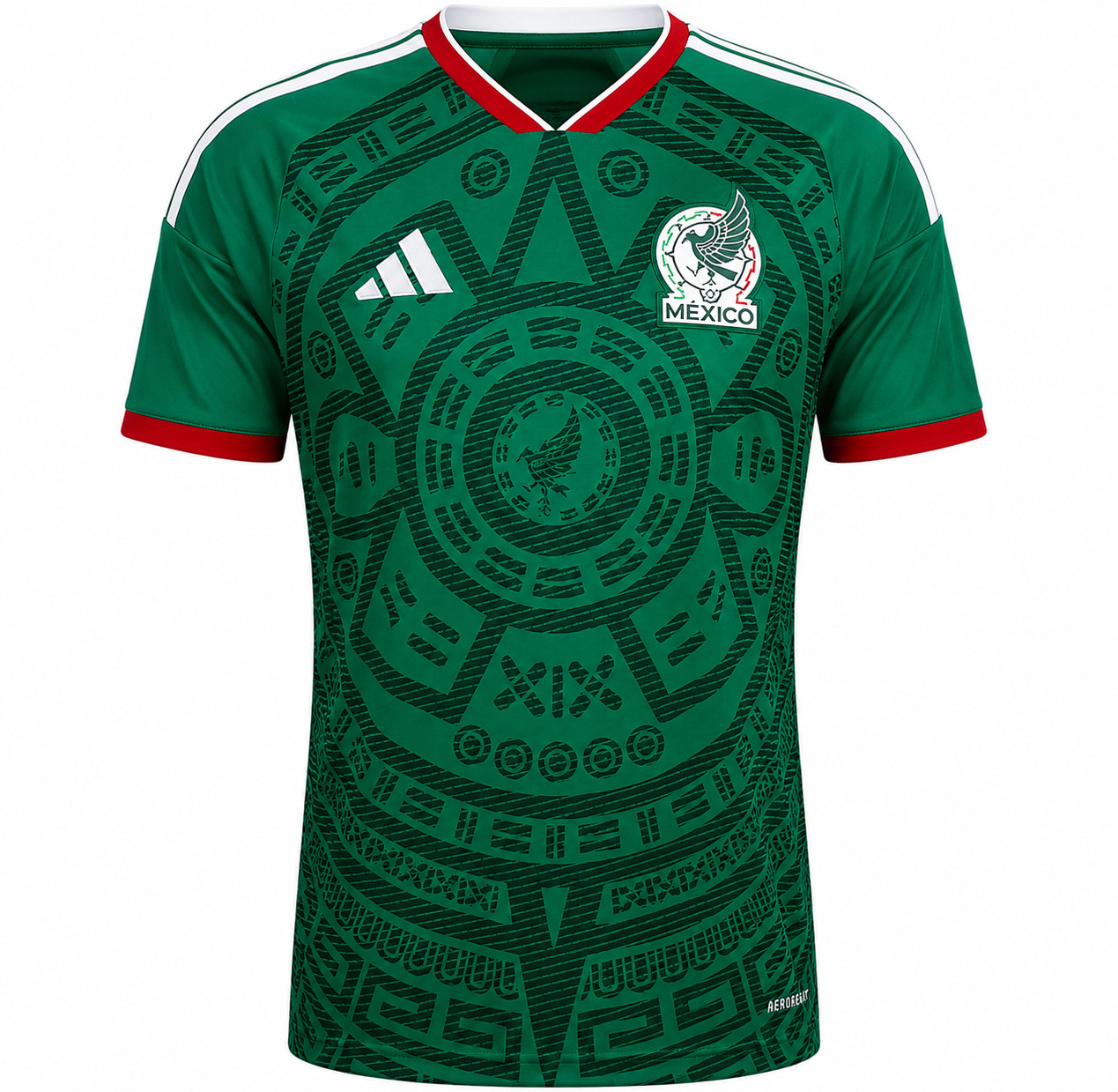 Unisex Adult Mexico Style Soccer Jersey, Green Football Fan Shirt NWT All Sizes