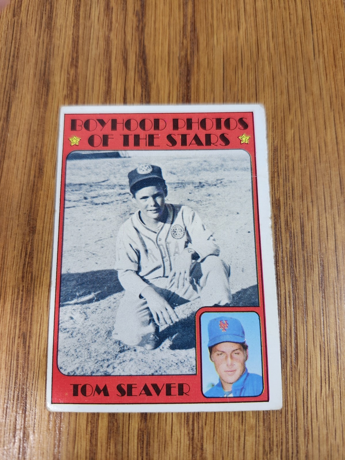 1972 Topps Tom Seaver Boyhood Photos of the Stars #347 New York Mets MLB Insert