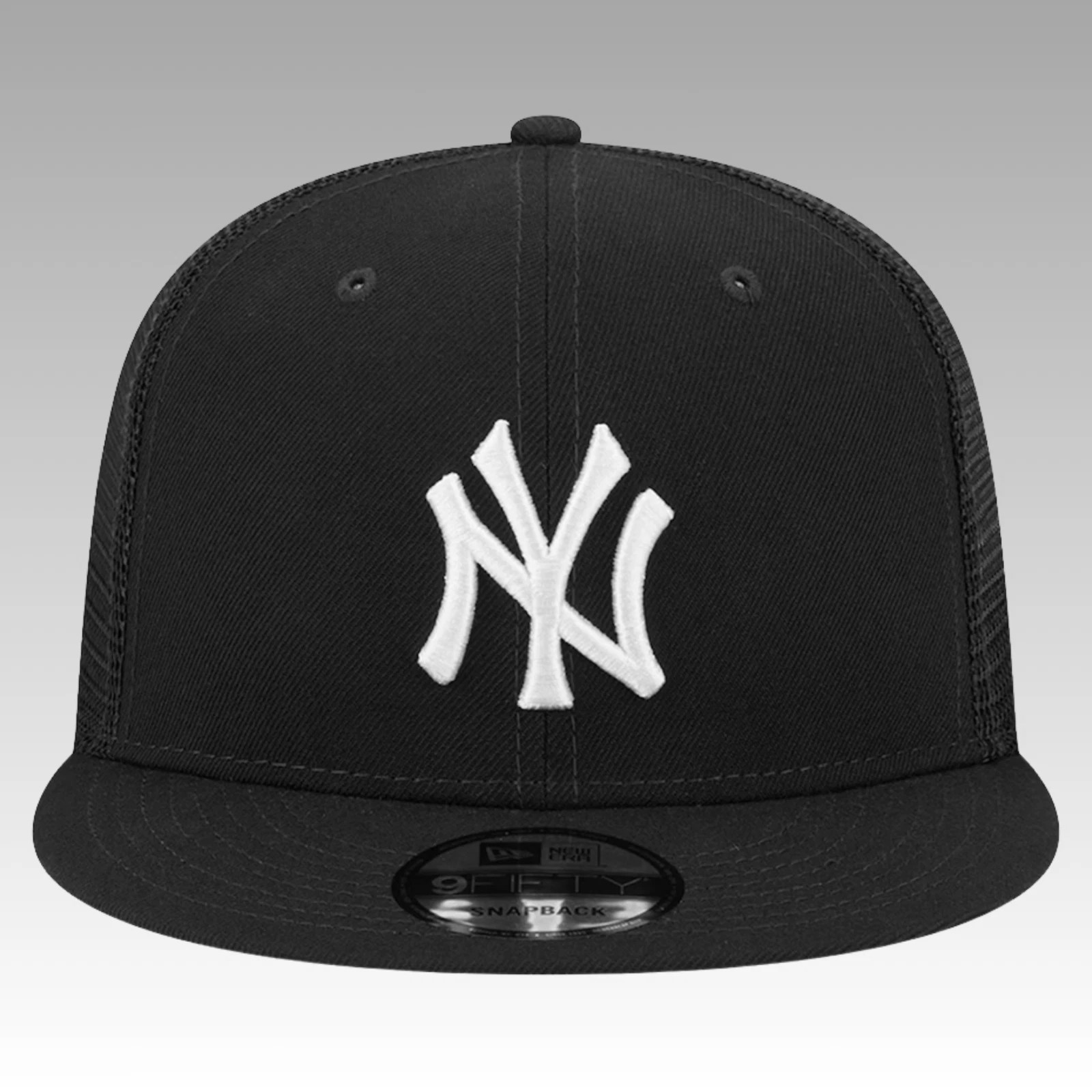 New Era Yankees 9FIFTY Snapback Trucker Hat Men’s Team Color Black