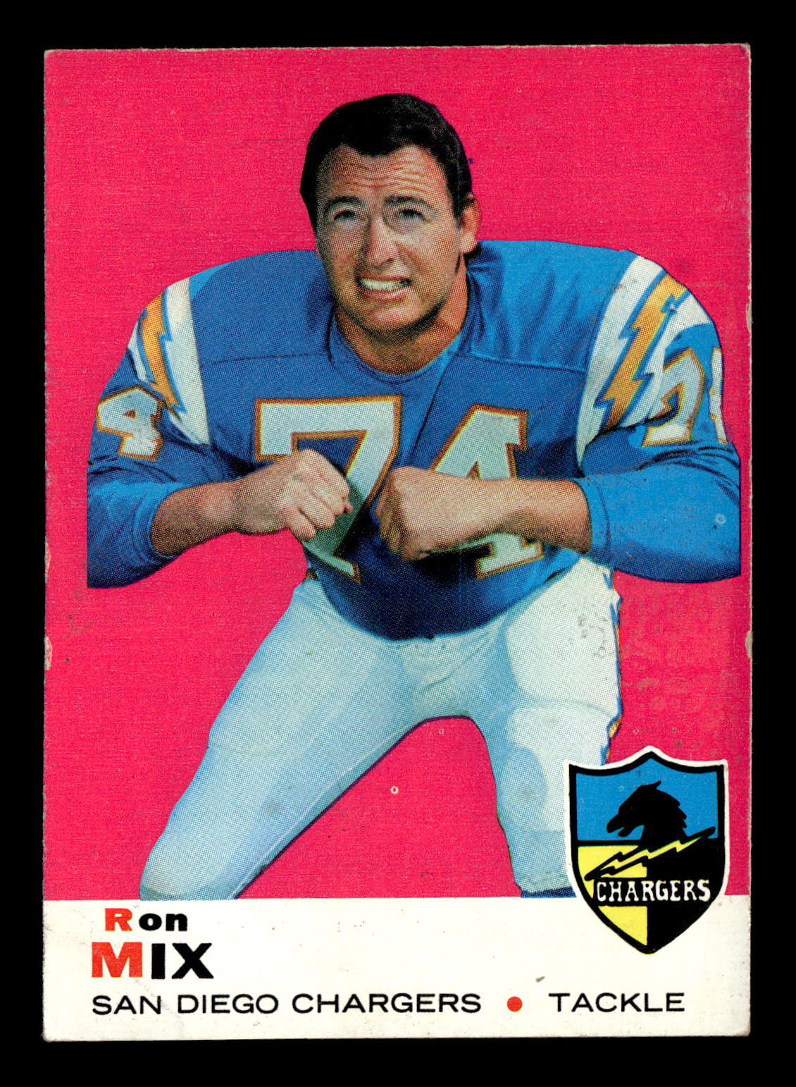 Ron Mix 1969 Topps #99 San Diego Chargers GD-VG