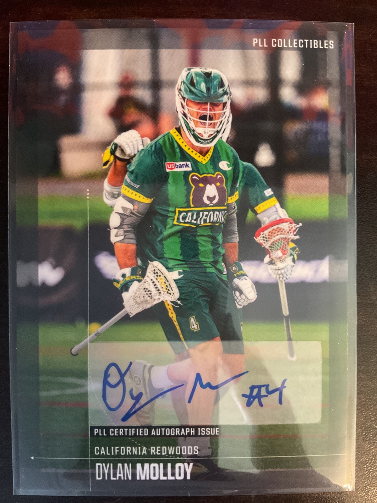 Dylan Molloy 2025 Premier Lacrosse League PLL Fieldside II Auto Card #3 (A)