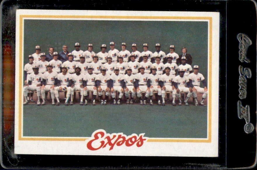 1978 Topps #244 Montreal Expos Team Checklist Unmarked – Nice Card