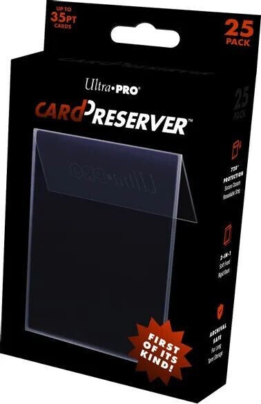 Ultra Pro Card Preserver – 25 Pack of Holders – Resealable New! CardPreserver