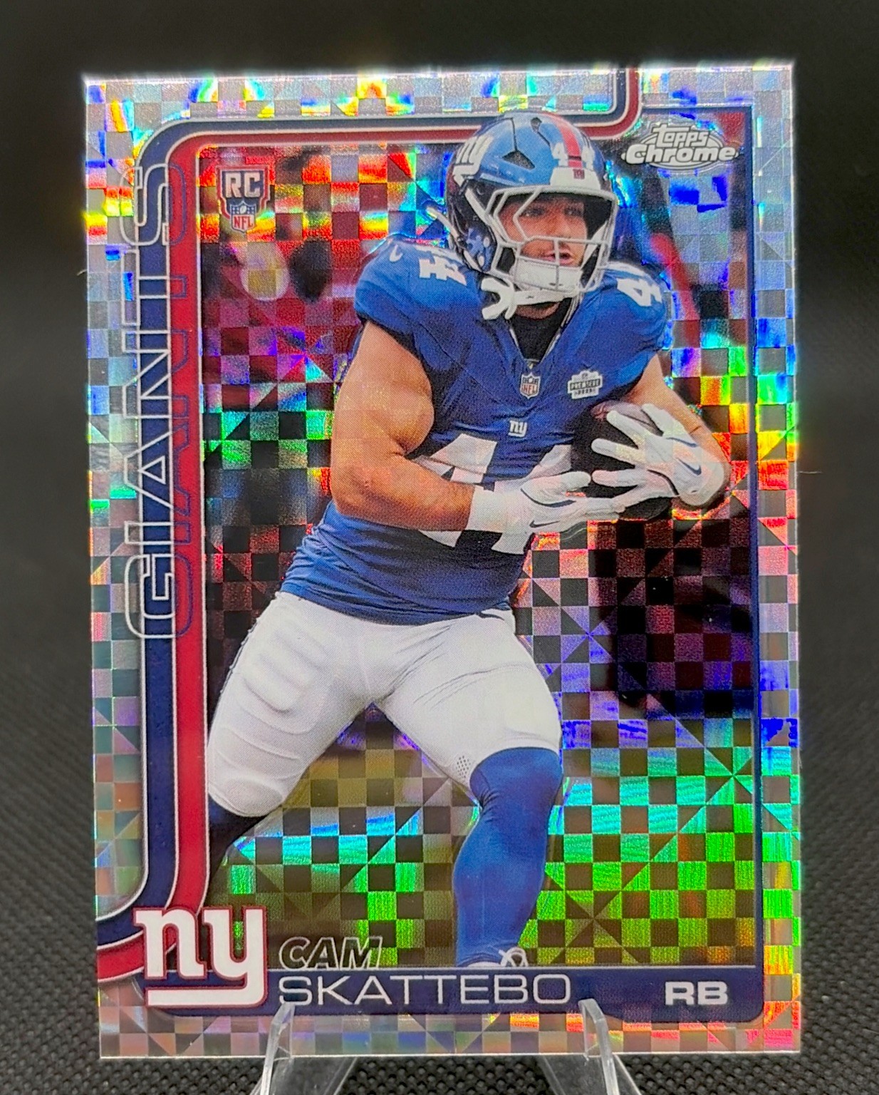 2025 Topps Chrome – Rookie Cam Skattebo #331 XFractor (RC)