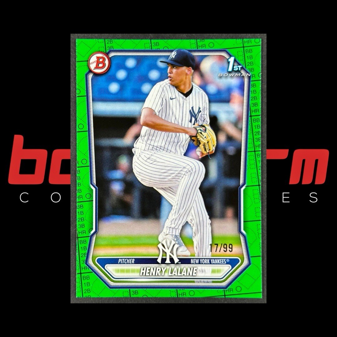2026 Bowman Paper Prospect Henry Lalane #BP-104 (GREEN BORDER PATTERN) /99