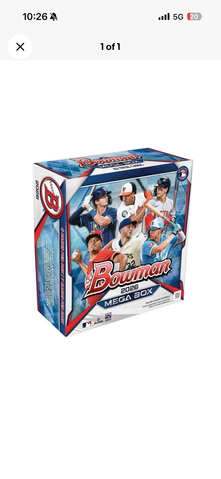 2026 BOWMAN BASEBALL – MEGA BOX – FACTORY SEALED NEW IN HAND QUICK SHIP