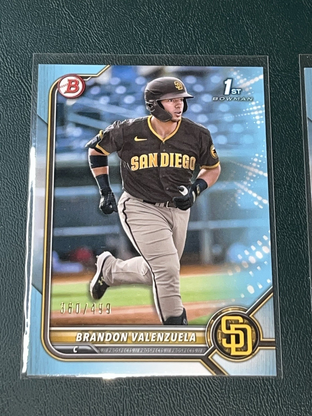 2022 Bowman Brandon Valenzuela SKY BLUE /499
