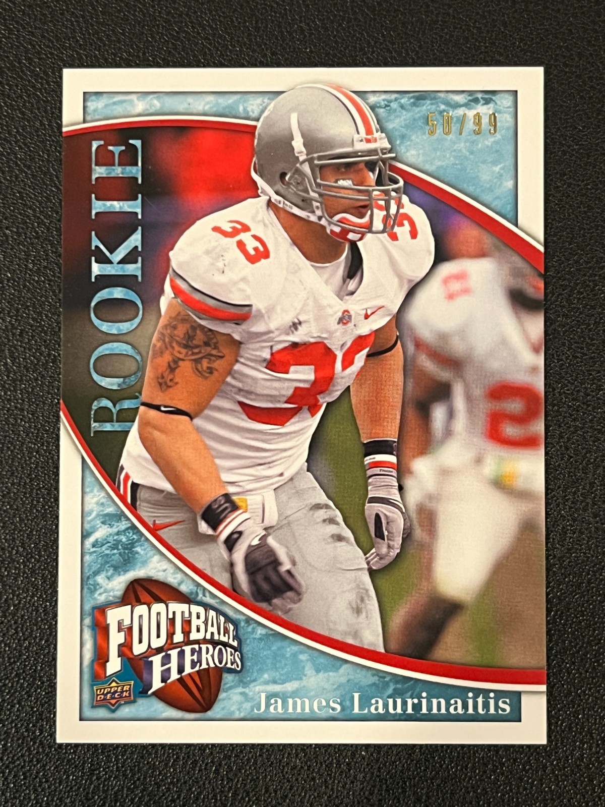 James Laurinaitis 2009 Upper Deck Football Heroes Blue /99 Rookie