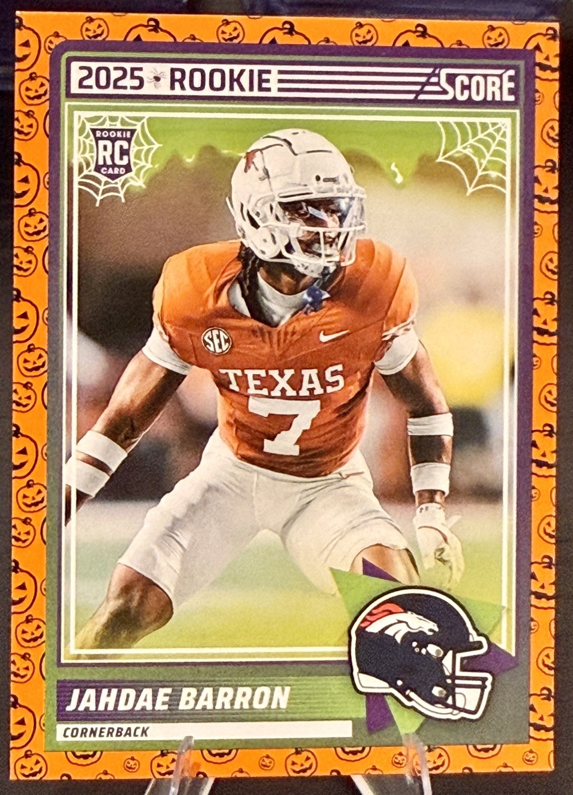 2025 Score – Rookies Jahdae Barron #89 Pumpkin (RC)