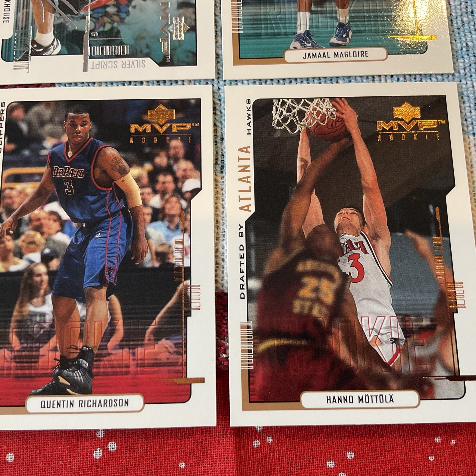 1999-00 Upper Deck MVP SILVER SCRIPT AND REG Basketball Lot Of 12 SEE List.