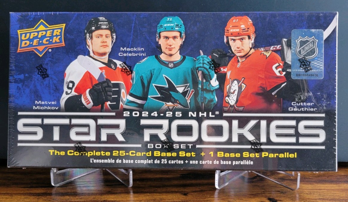 2024-25 Upper Deck STAR ROOKIES Hockey Factory Sealed Set 26 Cards/Celebrini RC