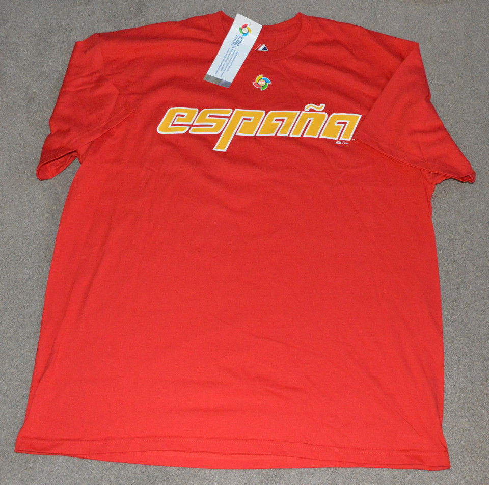 NWT Engel Beltre Spain Espana World Baseball Classic Shirt Jersey RARE WBC 2XL