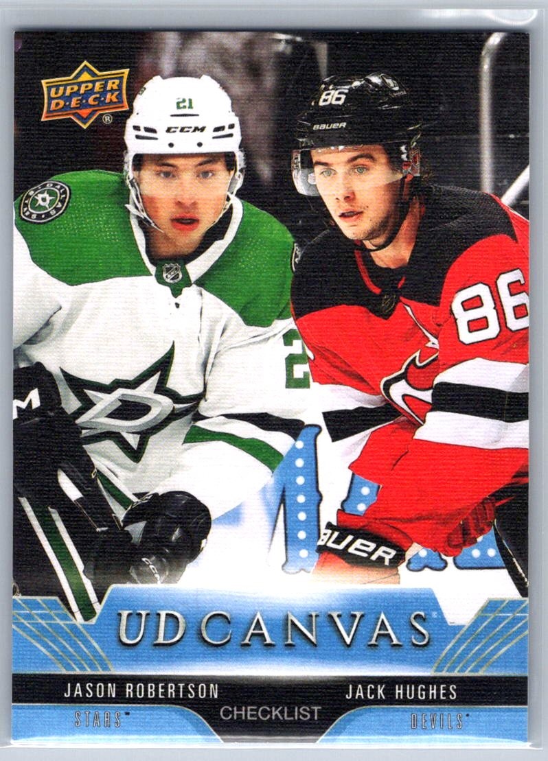 2023-24 Upper Deck Jason Robertson / Jack Hughes UD Canvas #C360