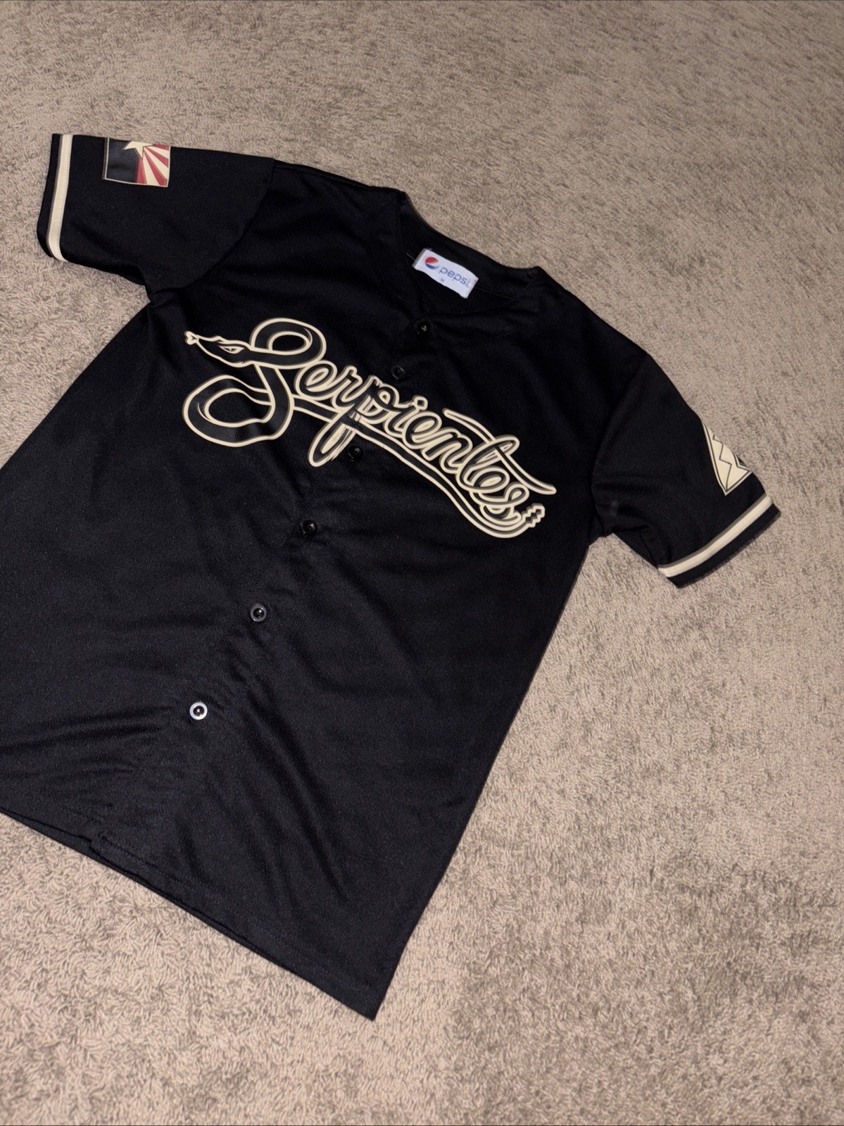 Arizona Diamondbacks Serpientes Giveaway Jersey Black Size Medium Pepsi Brand