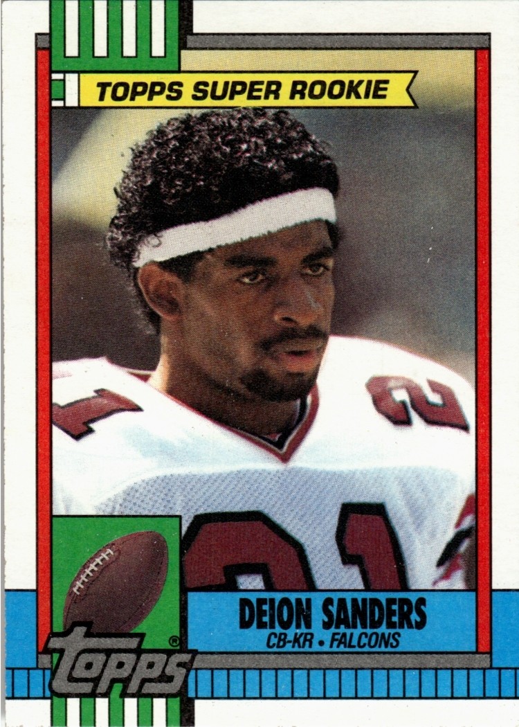 Deion Sanders 1990 Topps Football – #469 – Atlanta Falcons