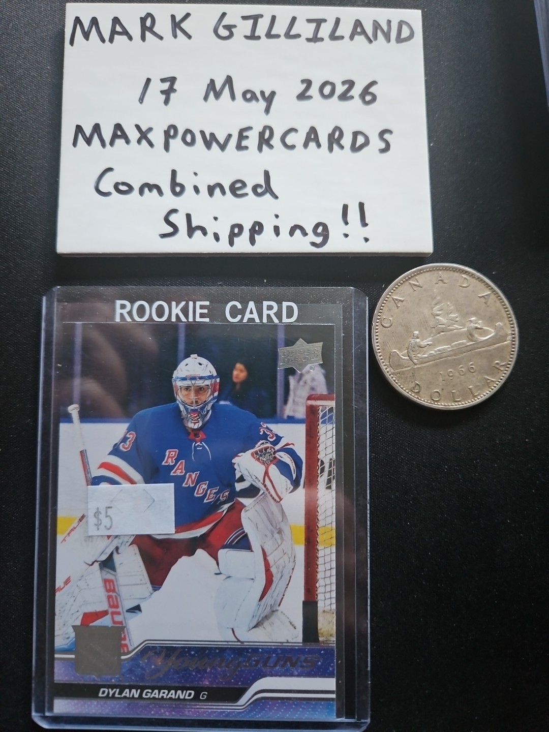 2023-24 UPPER DECK DYLAN GARAND YOUNG GUNS #722