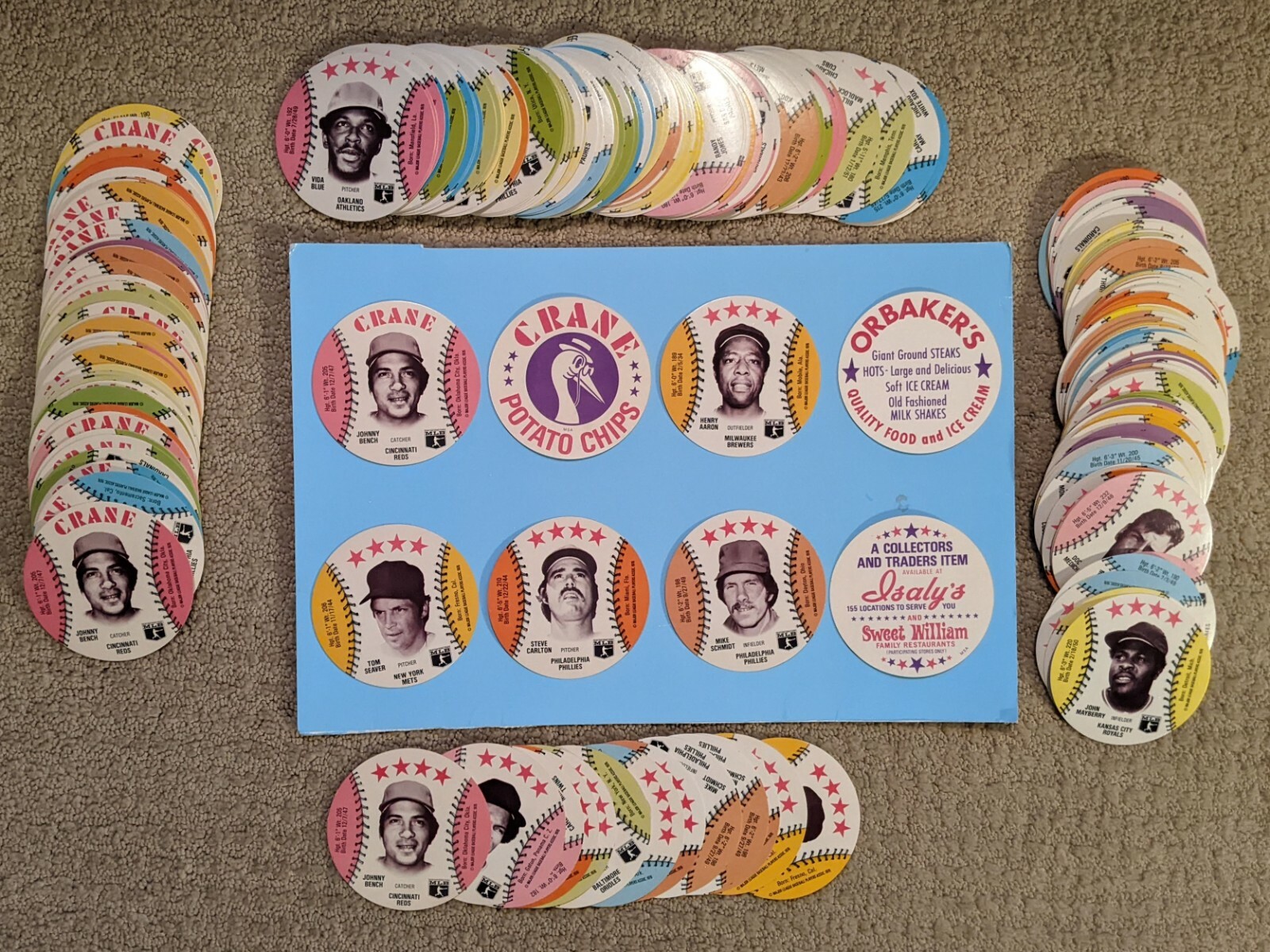 U Pick 1976 MSA Discs – Wiffle Crane Orbaker’s Isaly’s Dairy Isle – Near Mint
