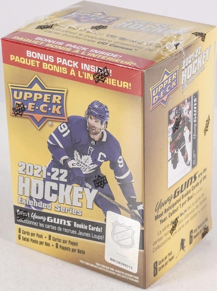 2021 2022 Upper Deck Hockey EXTENDED Series Blaster Box Young Guns Akira Schmid