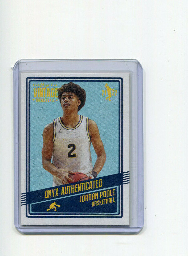 2021-22 Onyx Authenticated Vintage Jordan Poole Base