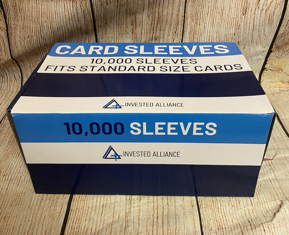 invested alliance 10,000 Bulk Protective Soft TCG Sleeves.