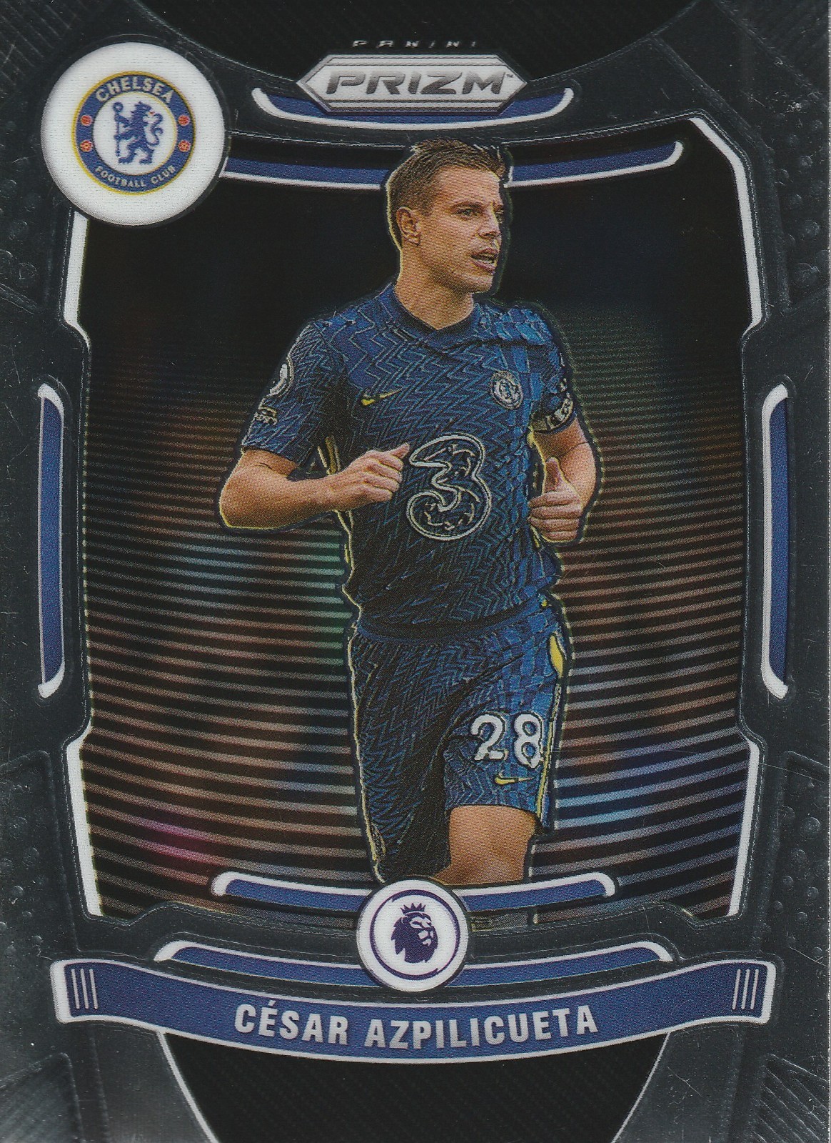 2021-22 Panini Prizm Premier League César Azpilicueta No. 245 Chelsea FC