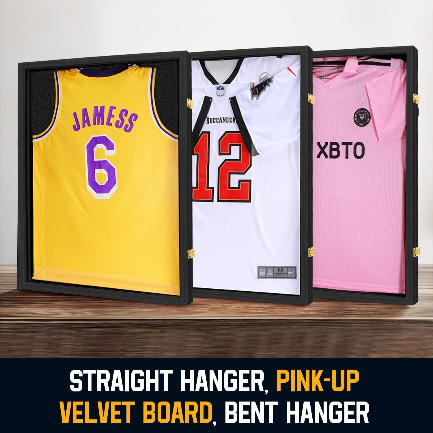 Jersey Frame Display Case ,Jersey Shadow Box with 98% UV Protective Acrylic Door