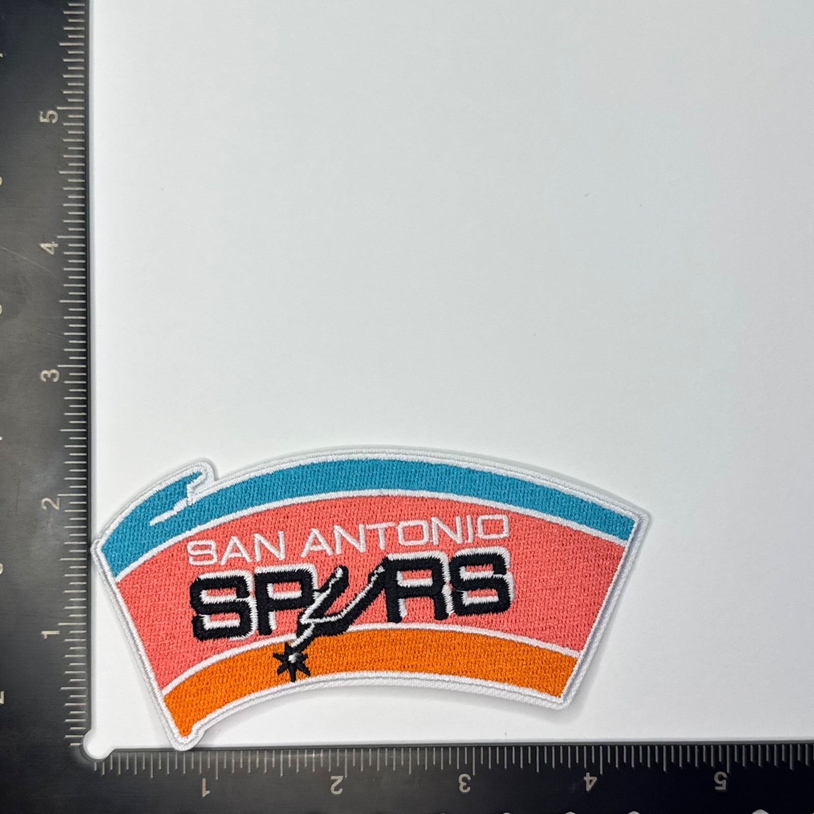 San Antonio Spurs iron on patch Throwback Vintage