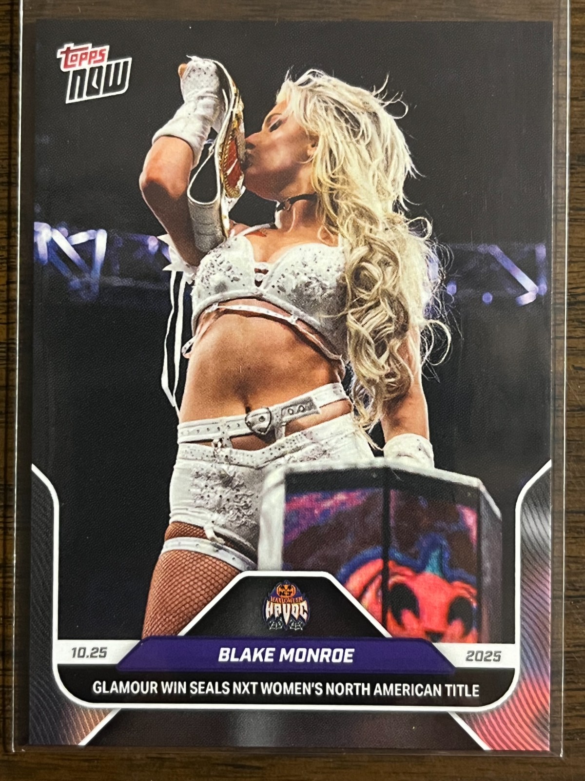 2025 Topps Now WWE #116 Blake Monroe NXT Halloween Havoc