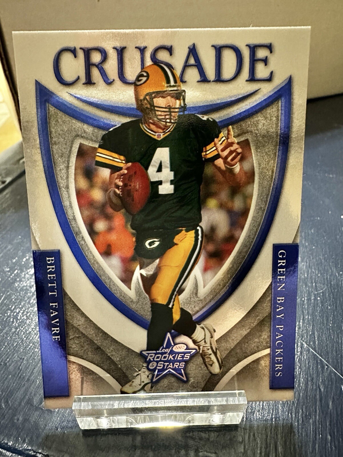 2007 Leaf Rookies & Stars Crusade Brett Favre #C-9 451/500