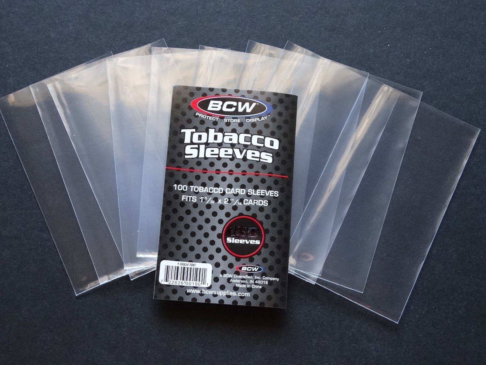 10 Loose BCW Tobacco Mini Soft Sleeve for T-206 Allen & Ginter Mini Cards