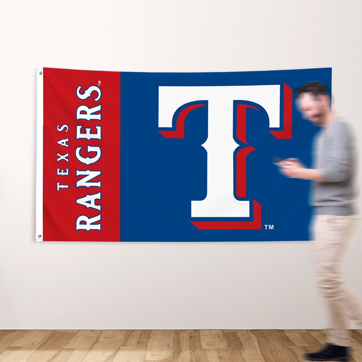 Texas Rangers 3×5 ft Flag Banner MLB Baseball w Grommets Champions FREE SHIPPING